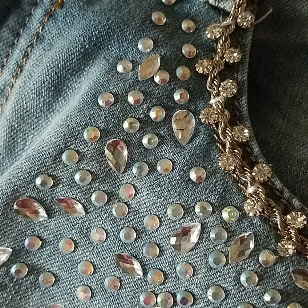 Machine BLING destroyed jeans - Picture 9 of 12